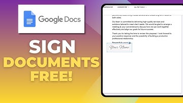 Google Killed Docusign! How To Sign Documents Free With Google Docs