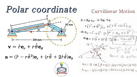 Dynamics 02_15 Polar Coordinate Problem with solutions in Kinematics of Particles