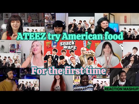 ATEEZ Try American food for the first time | Snack wars | REACTION MASHUP