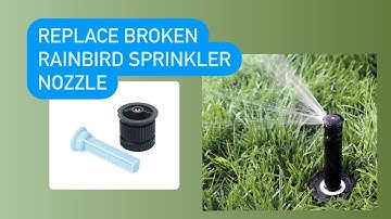 Replace rainbird sprinkler head nozzle.