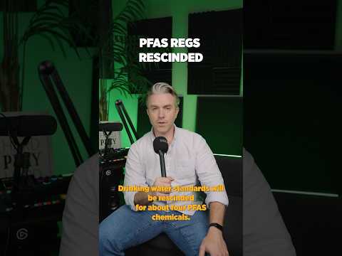 PFAS Regs Rescinded #pfas #regulations #trump #epa #water