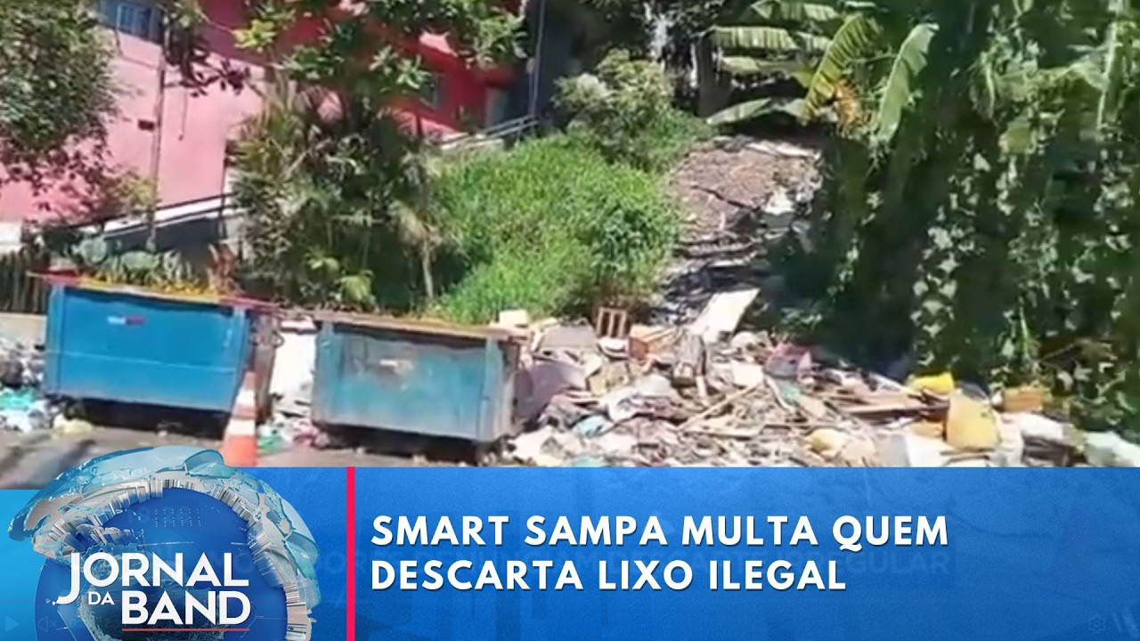 Smart Sampa passa a identificar quem descarta lixo e entulho em local proibido | Jornal da Band