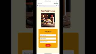 Build a Food Website on Mobile | HTML CSS Project for Beginners