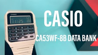 CASIO CA53WF-8B DATABANK (WHITE)