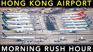 Download Lagu SUPER BUSY Plane spotting at HONG KONG AIRPORT | Landing \u0026 takeoff | Morning RUSH HOUR MP3