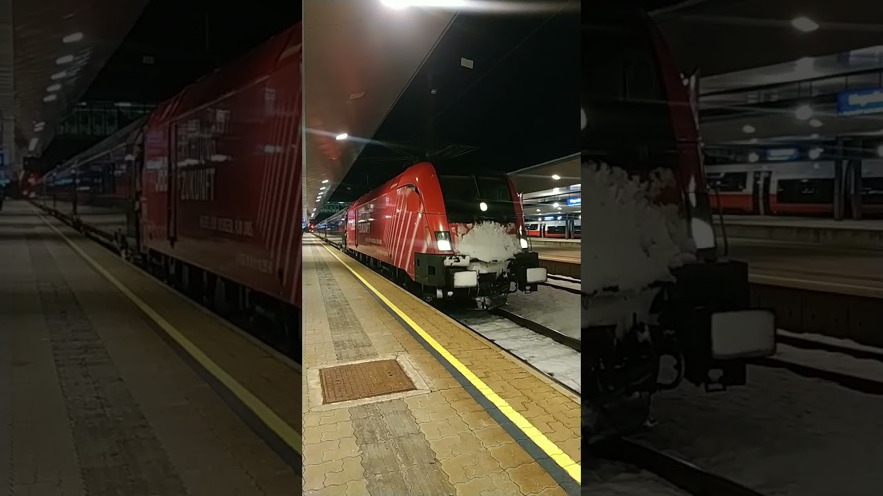 Railjet 539 Lienz Departing Klagenfurt HBF in Austria 