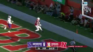 Heinrich Haarberg Touchdown Pass to Malachi Coleman for the Touchdown vs  Northwestern 2023