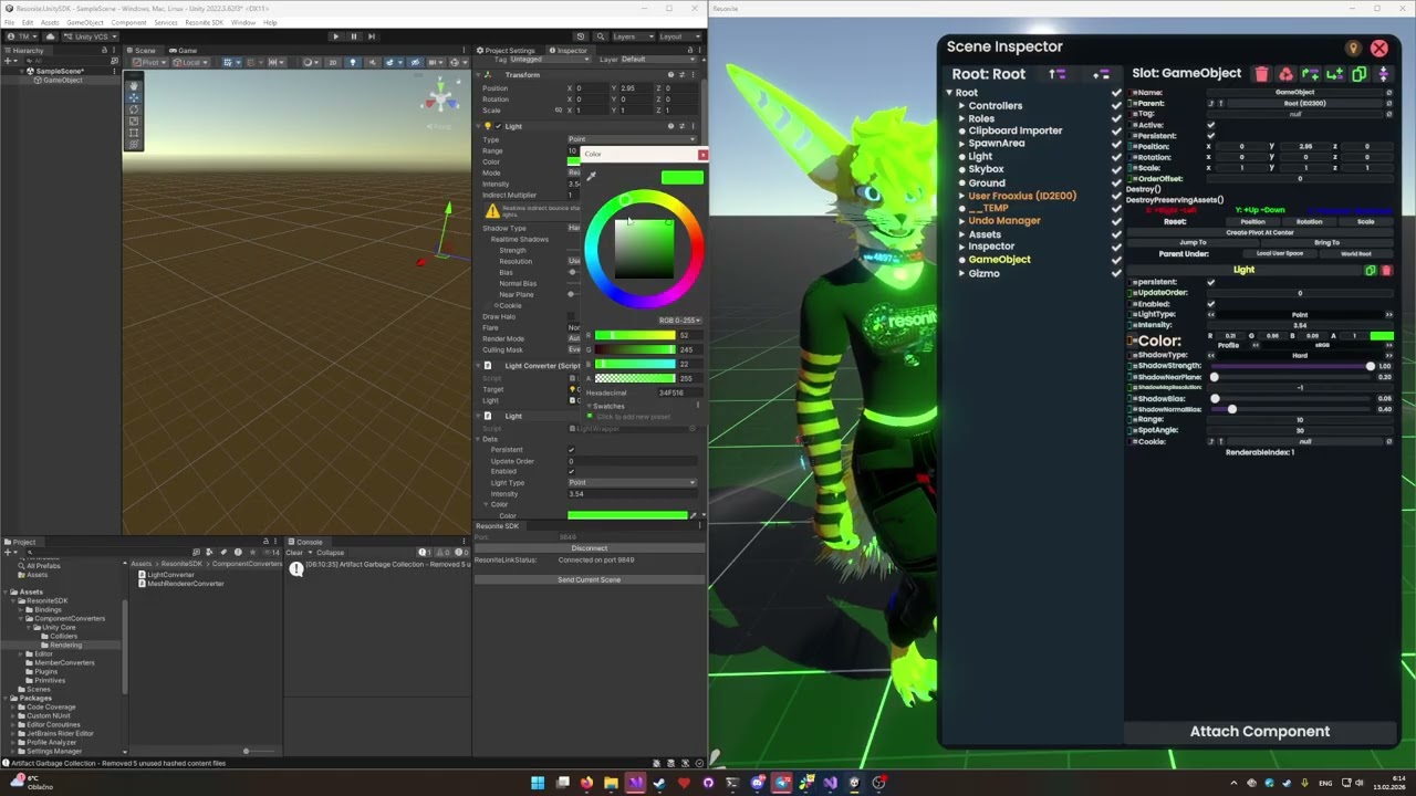Resonite Unity SDK - Converting components!