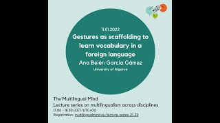 Gámez: Gestures as scaffolding to learn vocabulary in a foreign language