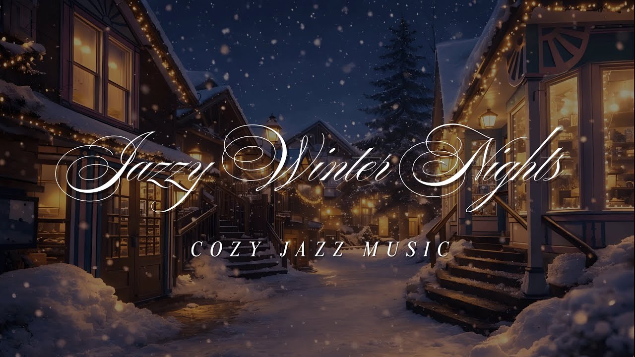 Jazzy Winter Nights • 1950's Style • Cozy Night Jazz for Relaxing & Studying