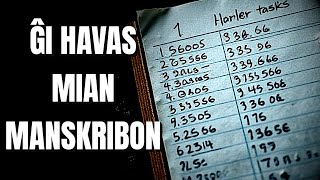 Mi trovis liston kiun mi neniam vidis en mia kuirejo. Ĝi havas mian manskribon