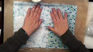 Creating Fabric Paper with Used Dryer Sheets!!??