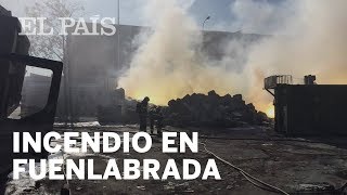 Un incendio en Fuenlabrada genera una nube tóxica | España