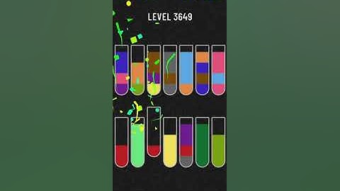 water sort puzzle level 3649