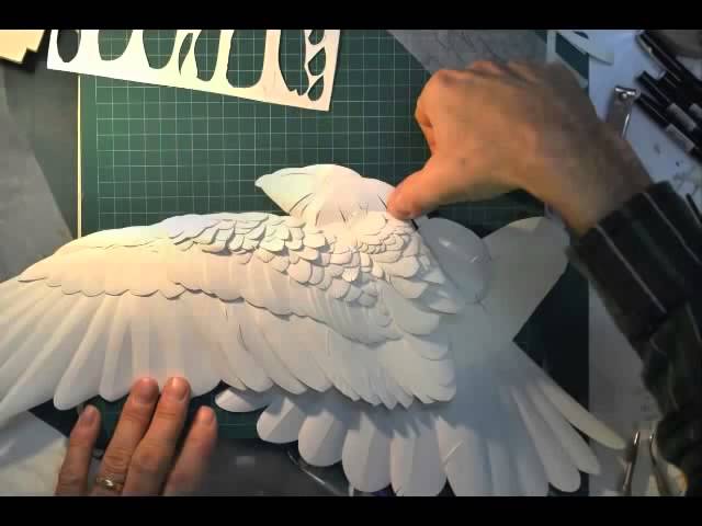 Paper art sculpture by Calvin Nicholls - YouTube