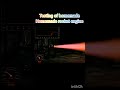 testing of homemade rocket engine