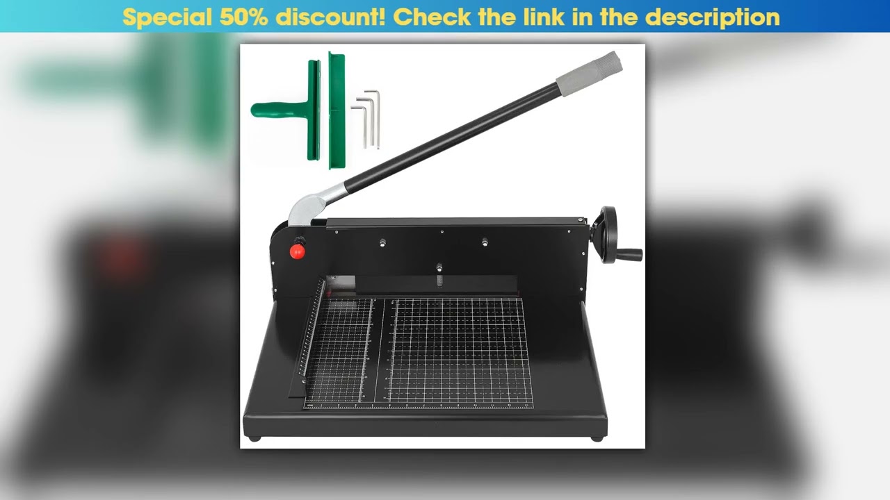 SucceBuy A4 12 Manual Paper Cutter Heavy Duty Guillotine Trimmer 300 Sheets Die Cutters for Home