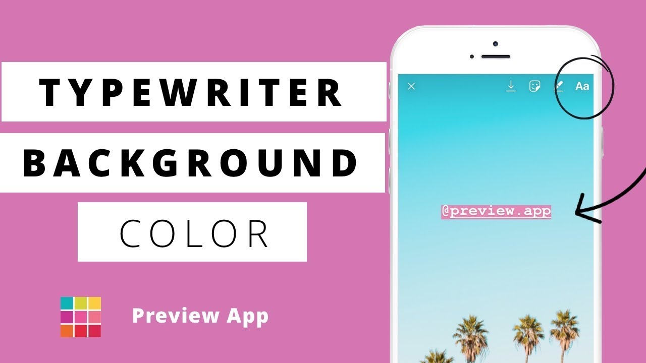 how to change typewriter background color in insta story any color white background - how to change colour background instagram story youtube