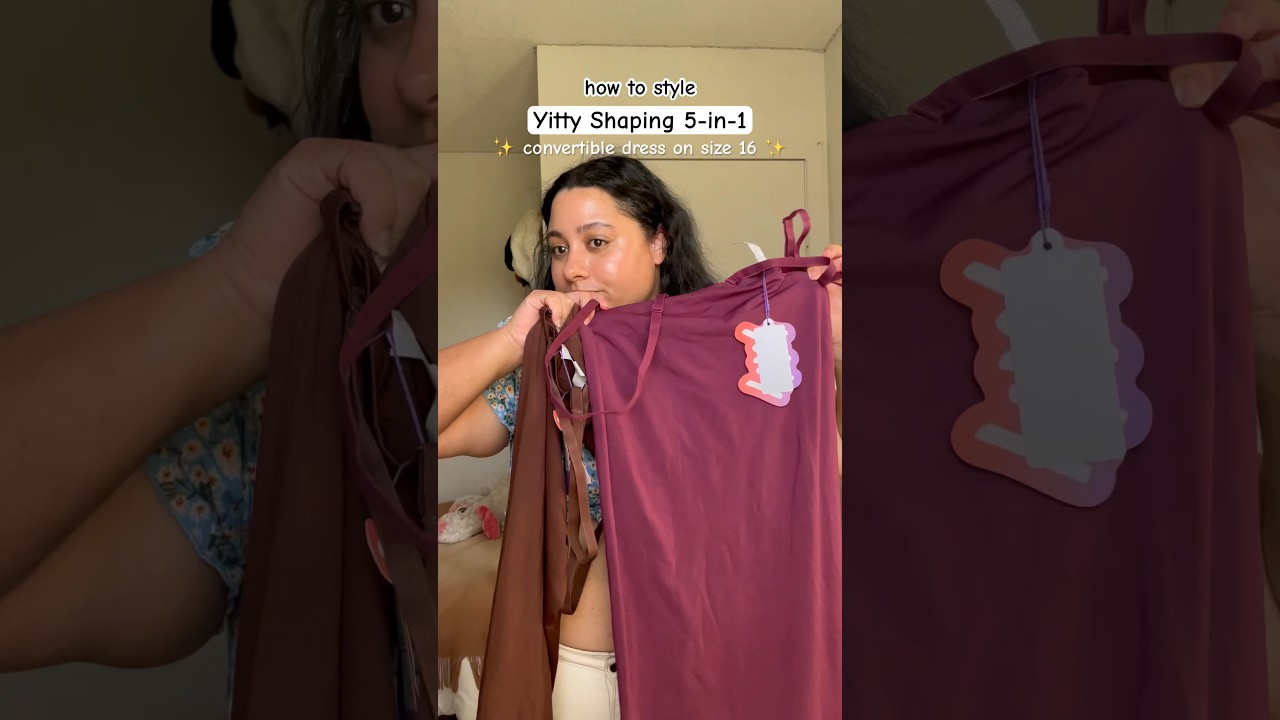 how to style Yitty shaping 5-in-1 convertible dress on size 16 
