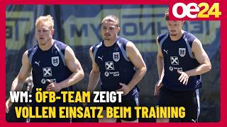 WM: ÖFB-Team zeigt vollen Einsatz beim Training | Pressekonferenz mit Ralf Rangnick