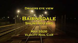 Drivers eye view, Bairnsdale shunt to yard, May 2026