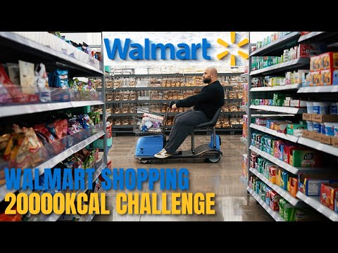 WALMART SHOPPING 🍔🍟 | 20.000 Kalorien Challenge