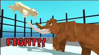Blocky Dino Park: Ice Age Arena, full gameplay. screenshot 2