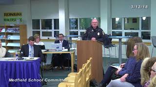 Medfield School Committee (3-12-2018)