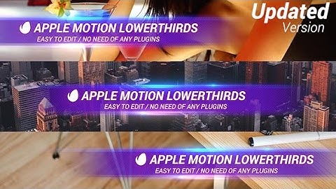 Simple Lowerthird | Apple Motion Templates