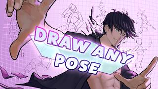 DRAW DYNAMIC POSES in ANY ANGLE in 7 Steps