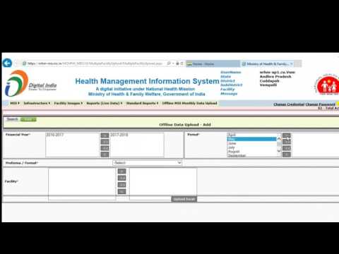 How to upload HMIS reports offline @SureshChilamakuru