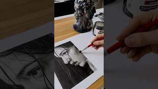 3 Secrets to Clean Charcoal Portraits ! #art #hyperrealism #drawing