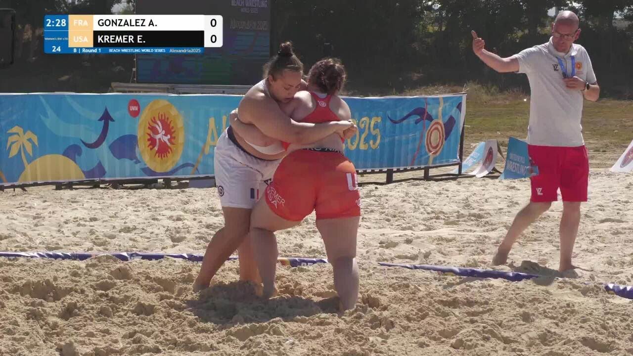 Angelique Carole GONZALEZ (FRA) vs. Erin Purchell KREMER (USA) • B | Round 1 • Women's BW +70Kg