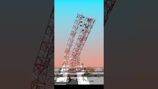 Tall Radio Tower - Collapse Simulation #earthquake