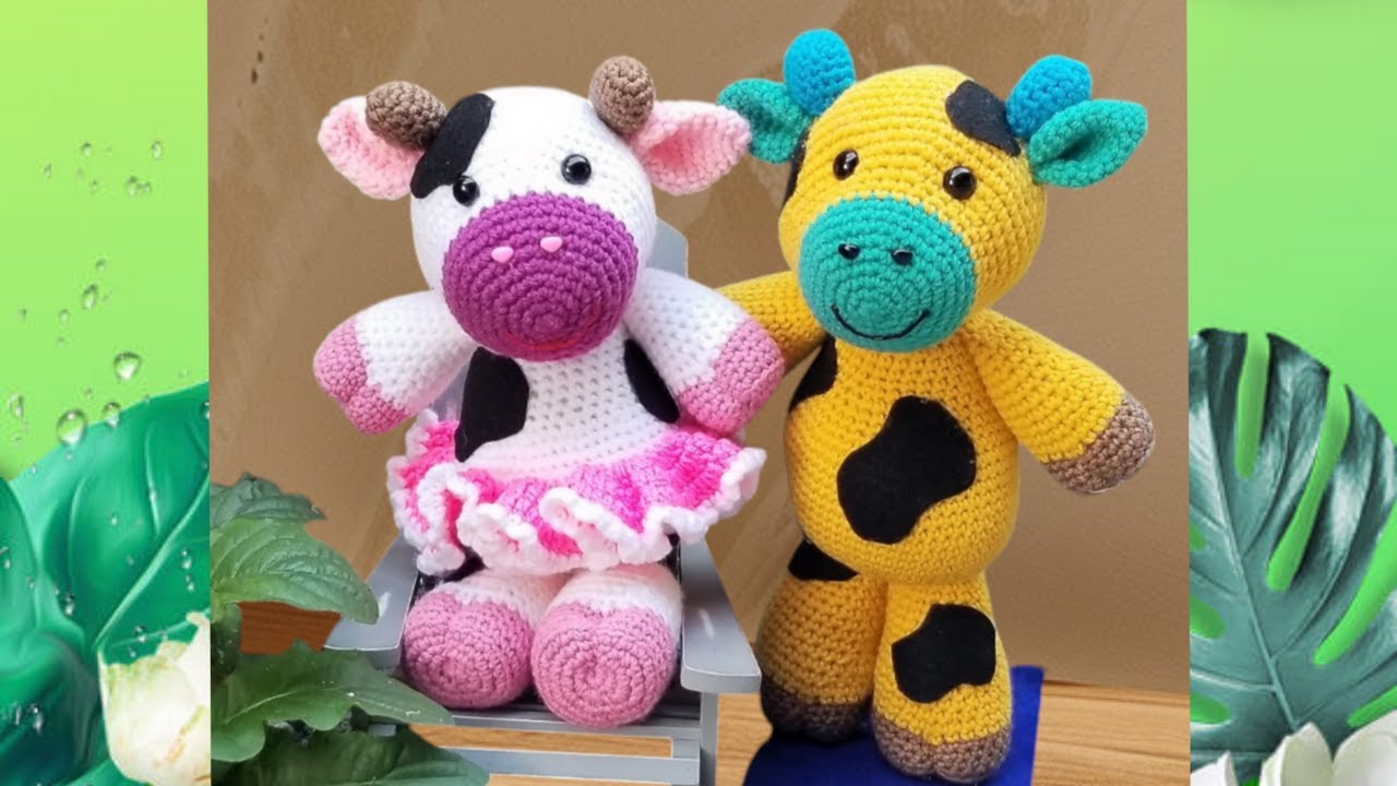 TIERNA VAQUITA  EN AMIGURUMI  Video 1 de 3