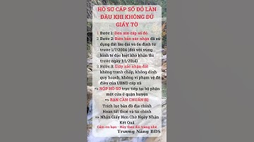 Trình Tự Các Bước xin cấp Sổ Đỏ lần đầu #truongnang #batdongsan #luatdatdai2024 #dackhu