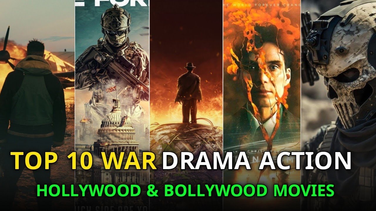 Top 16 War Drama Action Hollywood & Bollywood Movies in Hindi Dubbed | Best Must-Watch Films