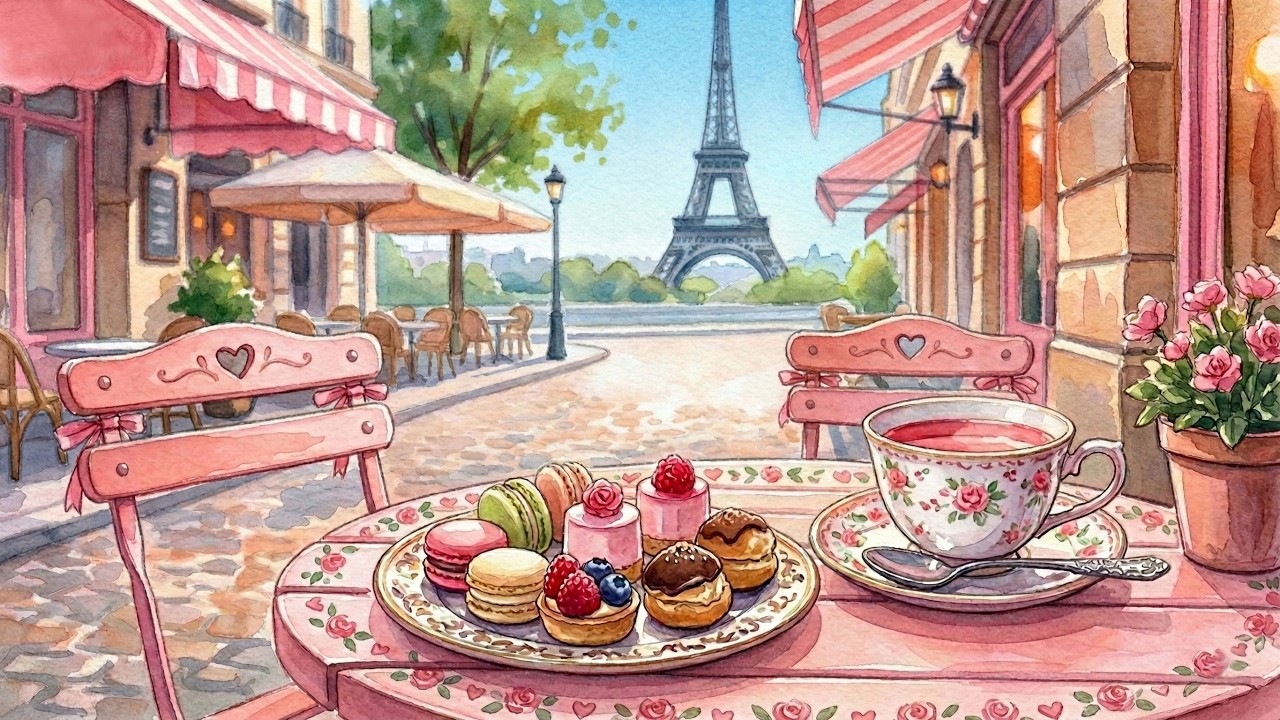𝐏𝐀𝐑𝐈𝐒 𝐂𝐀𝐅𝐄́ 🌸 Soft French Instrumental Music for a Sweet Spring Afternoon