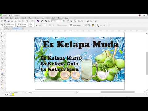 Contoh Baliho Es Kelapa Muda