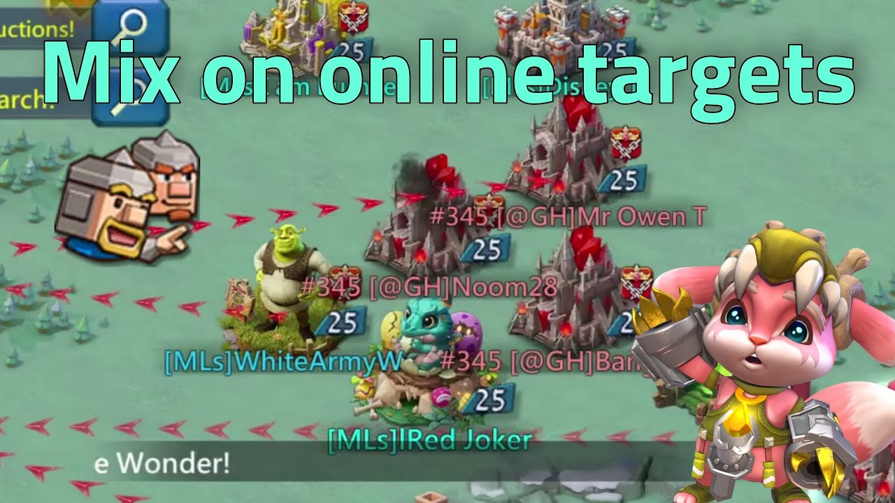 Lords Mobile - Lets burn some online targets on KVK. 5 emperor account ...
