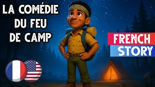 Learn French Easily by Listening Story A1 A2 La comedie du feu de camp