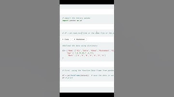 مكتبة بانداس  في البايثونPandas in Python😊 #بايثون #تحليل_البيانات #بانداس #python #pandas