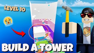 SO HARD!! Build a Level 10 Tower & Maze in Our Slap Tower 😭🗿😭 | Build a Tower Indonesia