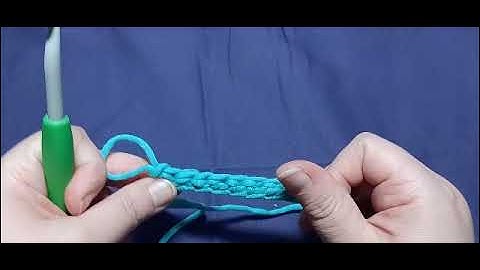 Left Handed Back Loop Only Single Crochet