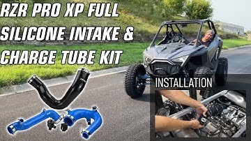 RZR Pro, Turbo R BEST Silicone Charge & J Tube , BOV , & BIG FATTY Intake Tube. RPM SxS Installation