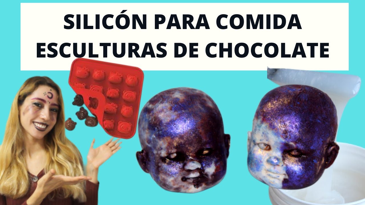 COMO HACER MOLDES de SILICÓN de GRADO ALIMENTICIO ¡ESCULTURAS DE CHOCOLATE! + EFECTO GALAXIA