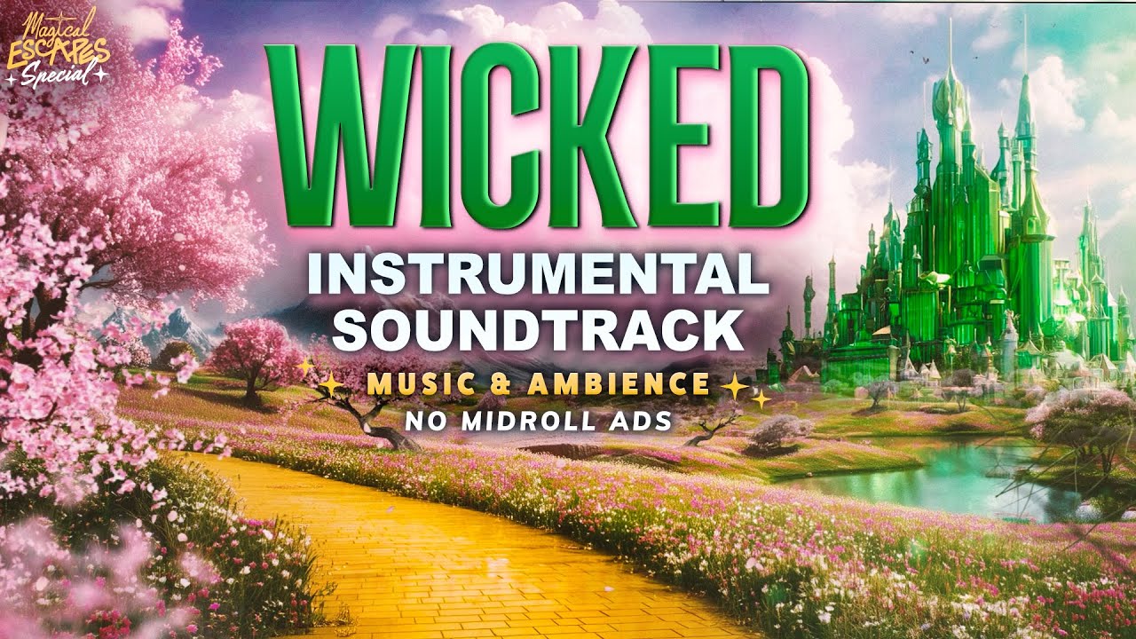 Wicked Instrumental Soundtrack | Magical Study & Sleep Ambience