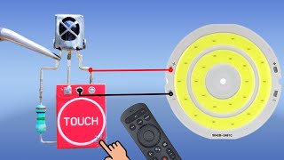 How To Make Simple Remote With Touch Control Smart Switch Circuit At Home || TTP223 Touch Sensor