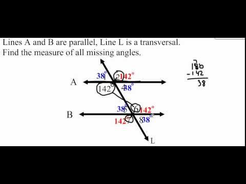 VIDEO - Finding Missing Angles in Parallel Lines