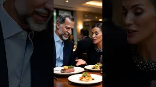 FELIPE Y LETIZIA EN UN MENU DEGUSTACION #casareal #españa